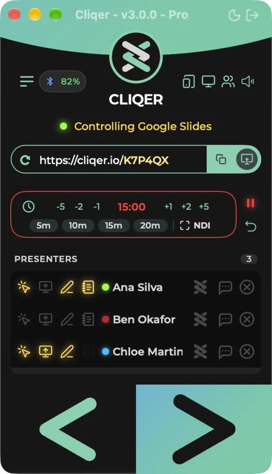The Classic panel with the timer in overtime, outlined in red