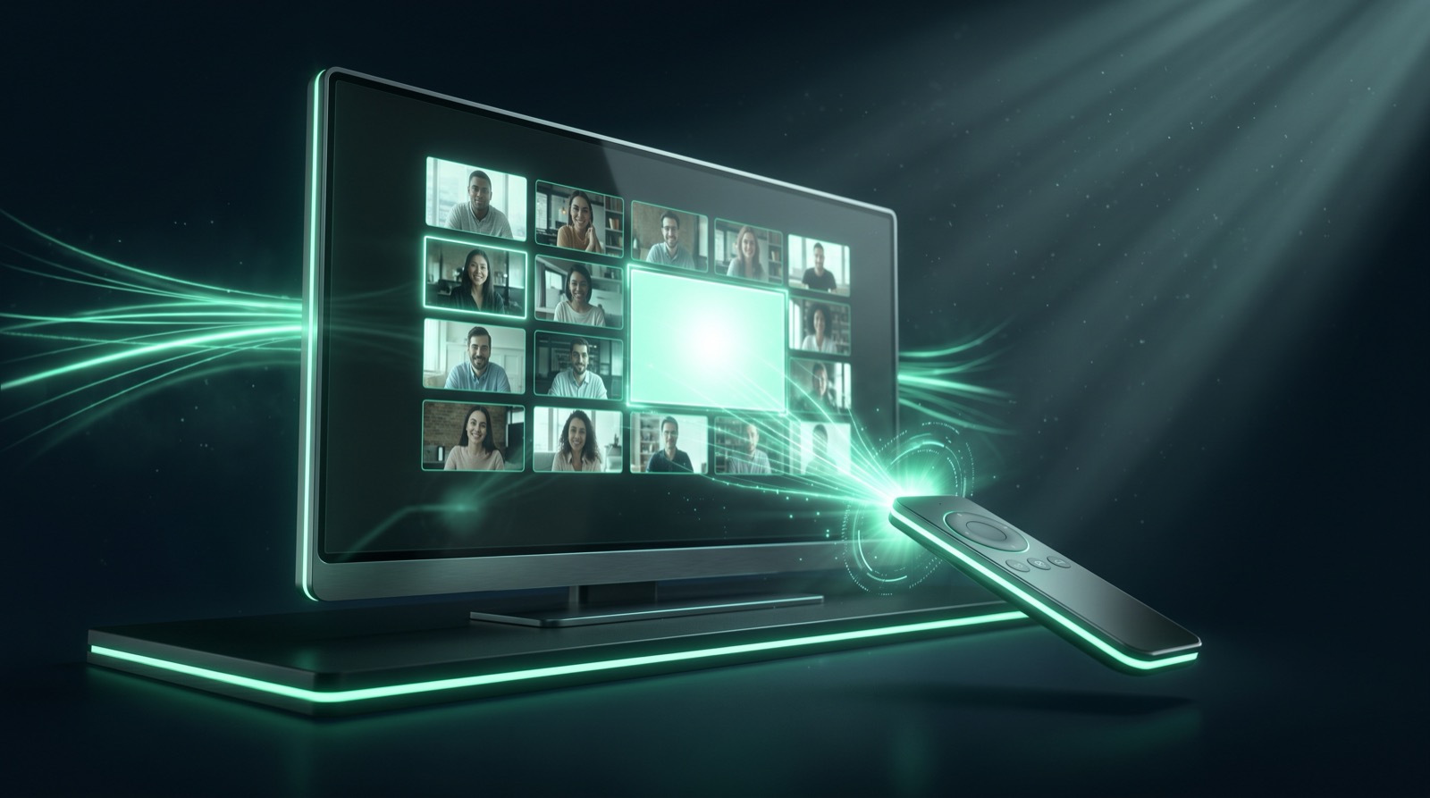 Advancing shared slides in a Zoom meeting with Cliqer