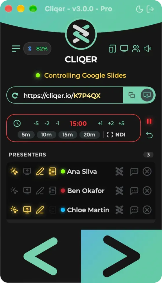 The Classic panel with the timer in overtime, outlined in red